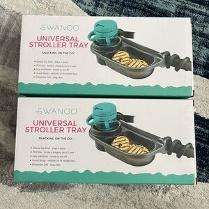 Brand new 2 universal stroller trays accessories